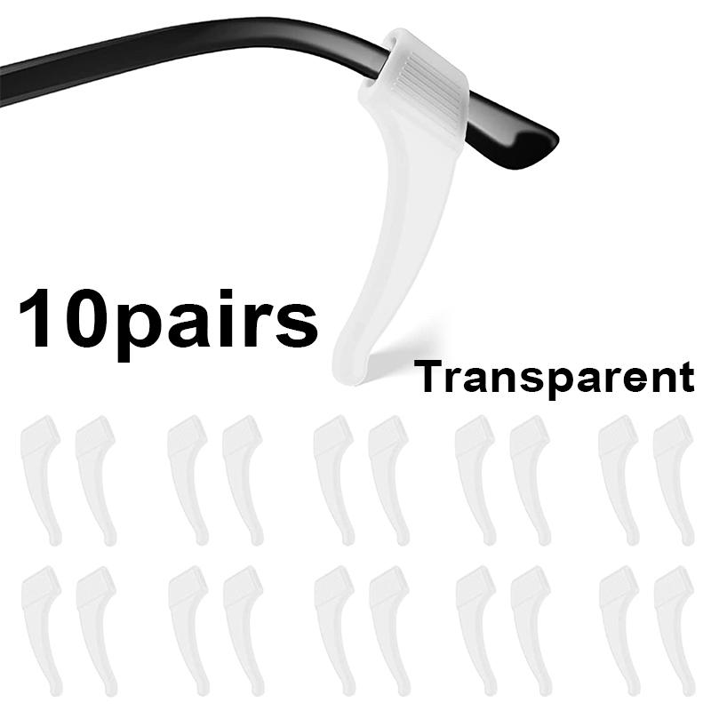 

10Pcs Anti-Slip Silicone Ear Grip Glasses Eyeglasses Leg Ear Hook Stopper Bracket Fastener Accessories Temple Tip Eyewear Holder