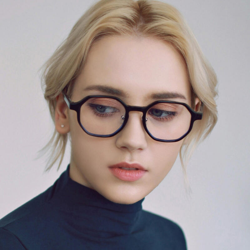 The Classic 9035R Blue Light Blocking Glasses Frame Black