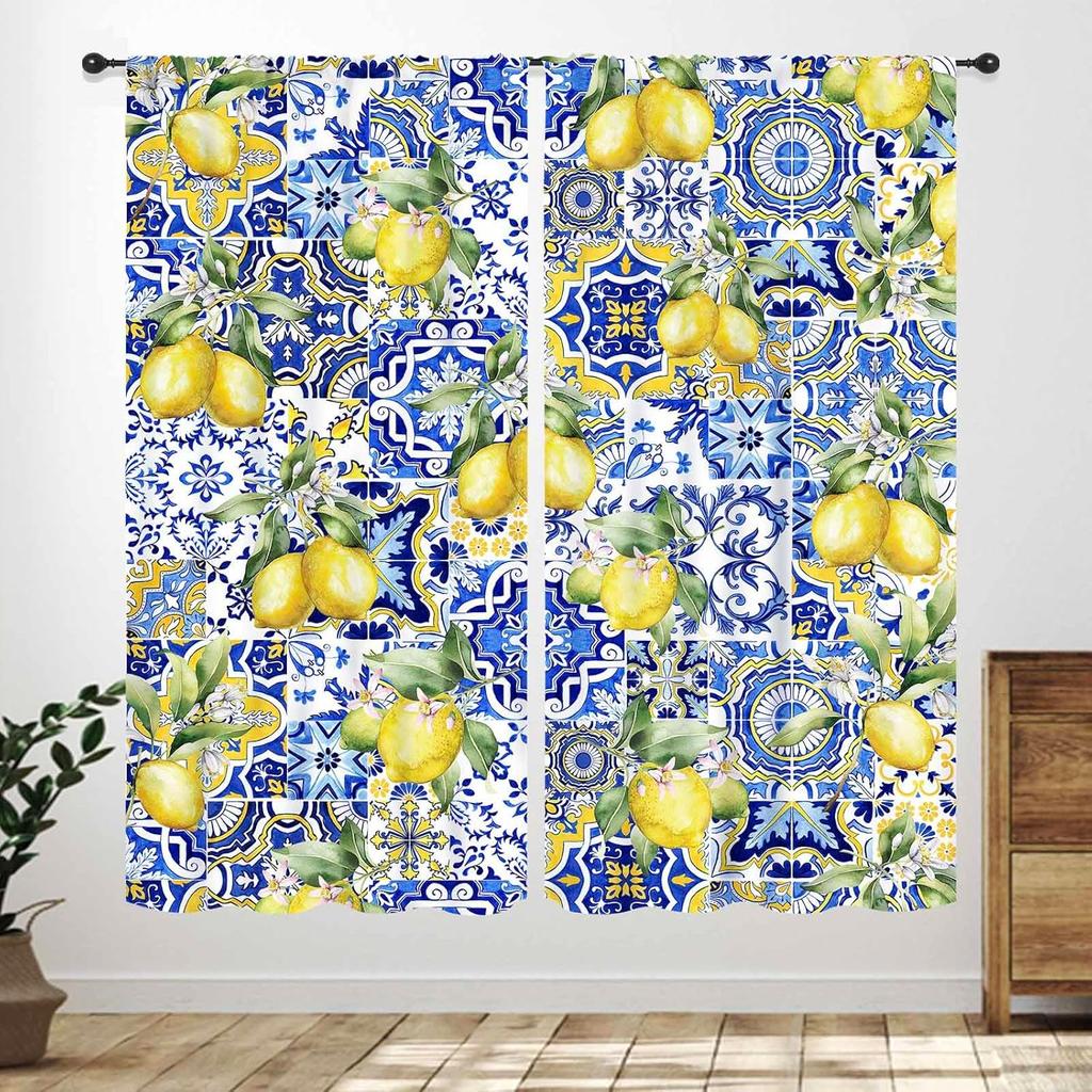 Rustic Kitchen Curtains,Retro Fork Spoon Wooden Plank Farmhouse Country Cooking Theme Funny Quotes Window Treatment for Bedroom