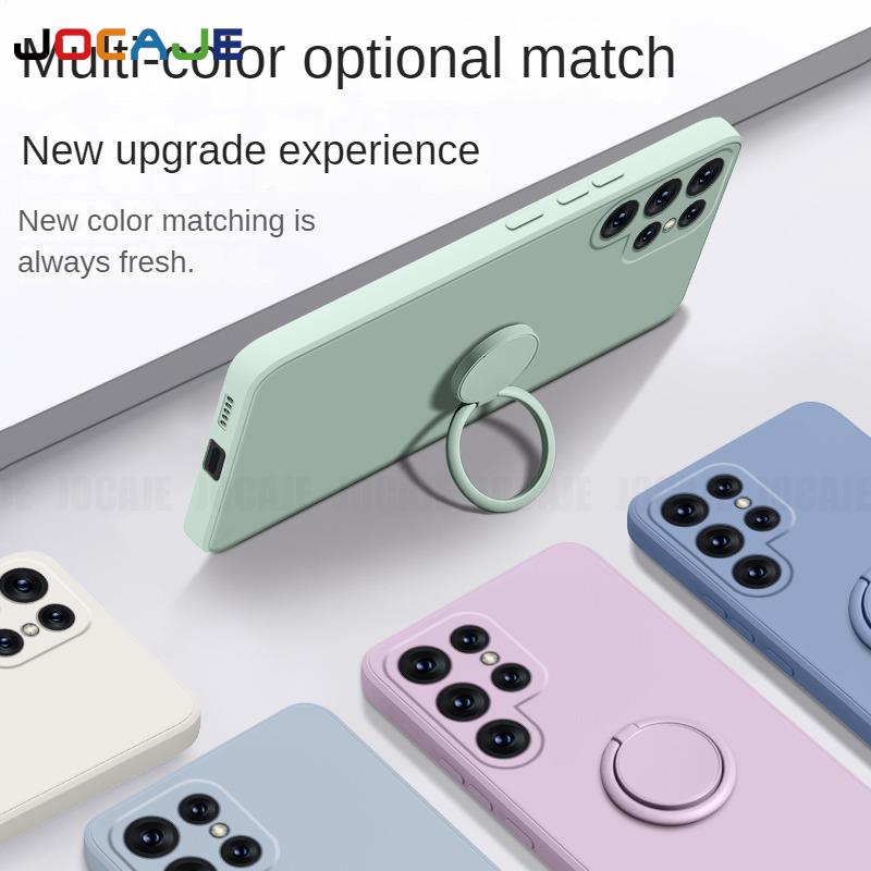 Жидкий силиконовый ремешок с кольцом-подставкой — фото 13