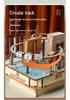 Landmark City Rotating Wooden Music Box DIY Birthday Gift