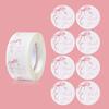 500pcs/roll 2.5cm Pink Bow Stickers Thank You Stickers for Party Decorations Envelope Sealing Gift Wrapping Gift Sealing Sticker