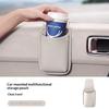 Car Door Hanging Cup Holder Waterproof Leatherette Multif Drink Storage Organizer for Keys Phone Wallet Car Accessories