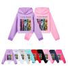 Kids Girls Anime Cartoon POP Singer Super Star Rumi Mira Zoey Saja Boys Printed Casual Long Sleeves Hoodies Sweatshirt Top