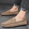 Men Casual Shoes Fashion 2026 Shoes Handmade Suede Genuine Leather Mens Loafers Moccasins Slip On Men's Flats Male Driving Shoes
