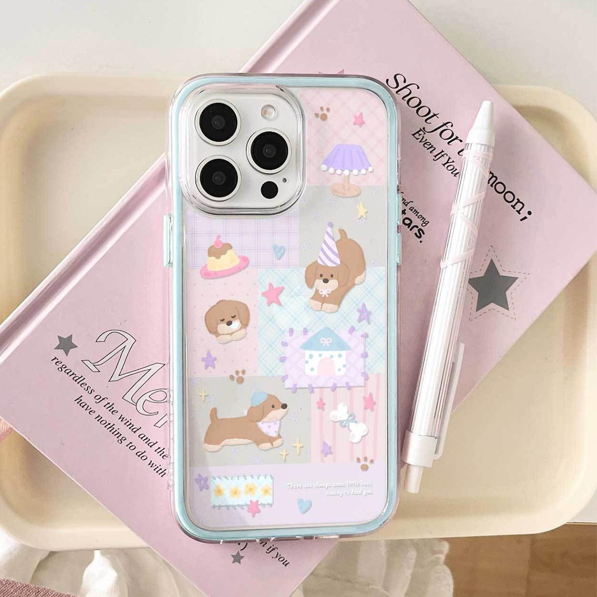 

For Apple Mobile Phone Protective Case, Cute Three-in-one Mobile Phone Case for Apple Mobile Phone Protective Case, High-end New Style For iPhone 11