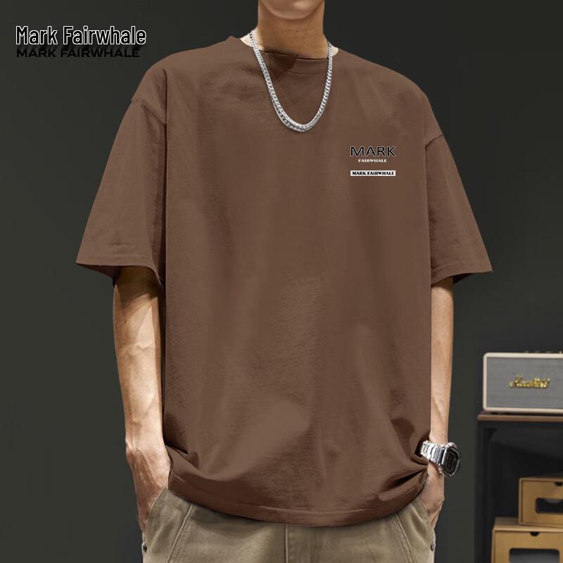 Mark Fairwhale Men's Pure Cotton Round Neck Short Sleeve T-Shirt