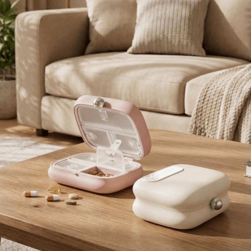 Moisture-Proof 7 Grids Pill Box Sealed Weekly Pill Box Portable Medicine Box  for Home