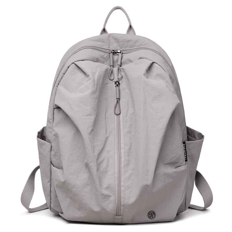 

Женский легкий рюкзак большой вместимости из нейлона, дорожная сумка светло-серый