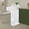 Narrow Storage Cabinet for Bathroom, 5-Tier Tall Standing Organizer with Adjustable Shelves, PP Storage Unit for Small Spaces