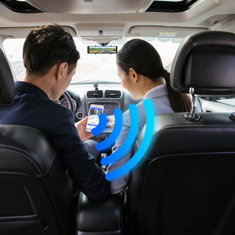 11,26 Zoll Touch 4k Auto DVR Dual Lens Dash Cam WIFI GPS BSD Spiegel Rückspiegel 1080P Kamera Video Audio Record Park Monitor