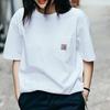 Carhartt WIP Pocket T-Shirt SS21 Logo Pocket Short Sleeve T-Shirt Men Tops White CHXTEA171068F-WHX
