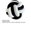 Knot Ball Throw Pillow Plush Soft Aesthetic Cushion Stress Relieving Decorative Two-Color Knotted Pillow for Couch Sofa Bed Car Decor