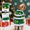 Pet Dog Cat Christmas Dress Skirt Outfit Holiday Costume Red Bow Tree Design Unisex Winter Seasonal Apparel