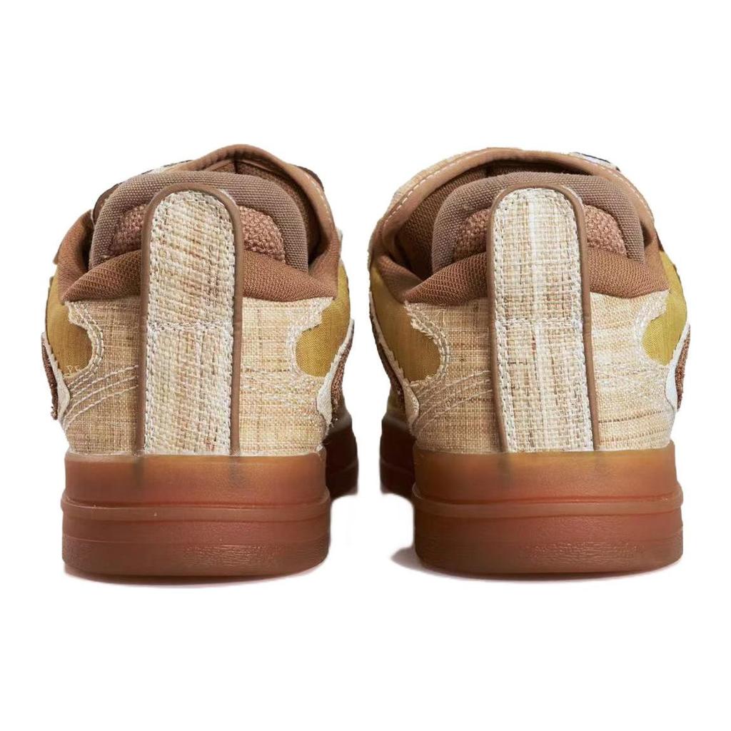 Li Ning Weiw Pro Hemp Fabric Leather Retro Comfortable Versatile Non-Slip Shock Absorbing Wear-Resistant Low-Top Skate Shoes Men Sneaker AECS043-1