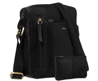 PTN YP002-TUM-0437 Black Leather Bag