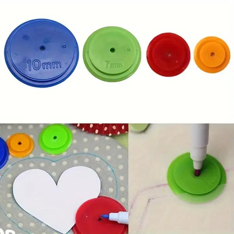 4PCS Sewing Scanning Wheel Roller Seam Wheel Sewing Patchwork Tool Line Wheel Tailoring Pattern Making Cloth Wheel