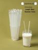 ZISIZ Individually Wrapped Plastic Disposable Straws