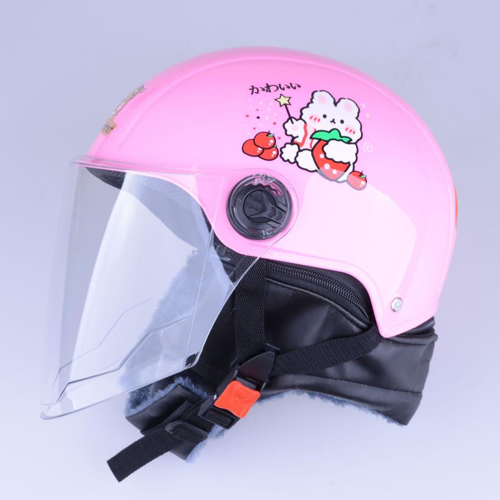 Battery Car Scarf Protective Cap Motorcycle with Four Seasons, Autumn Warmth, Men's and Women's Spring and Autumn Electric Vehicle Helmets
