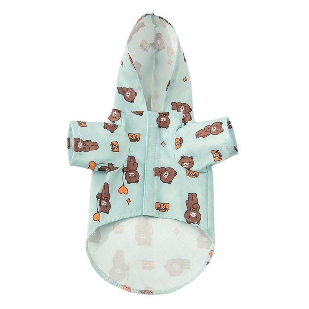 Outdoor Dog Raincoat Waterproof Rainwear Hood Fashion Pet Supplies  Schnauzer