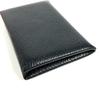HERMES Wallet Calvi SilverHardware Small Bifold Card Case coin purse Black