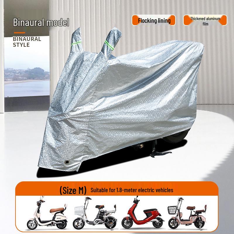 Universal Rainproof Car & Motorcycle Cover - Thick, Dustproof, Sunscreen Protection for Electric Cars