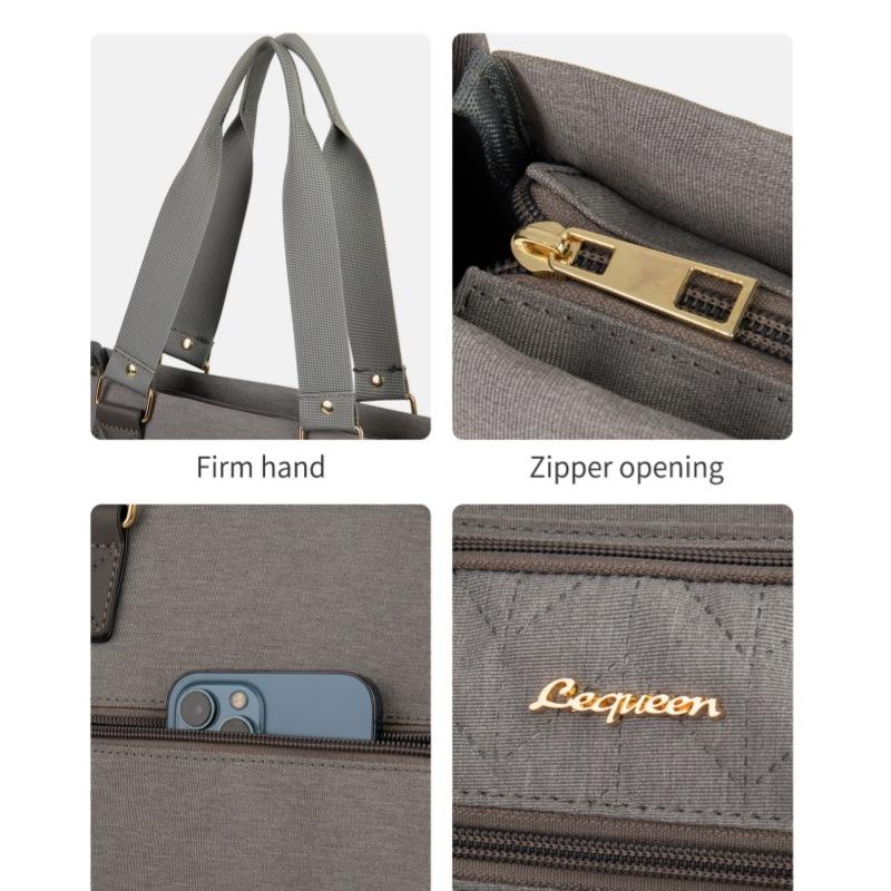 Lequeen Mama Tote Bag Maternity Diaper Mommy Large Capacity Bag Women Nappy Organizer Stroller Bag Baby Care Mom Shoulder Bag