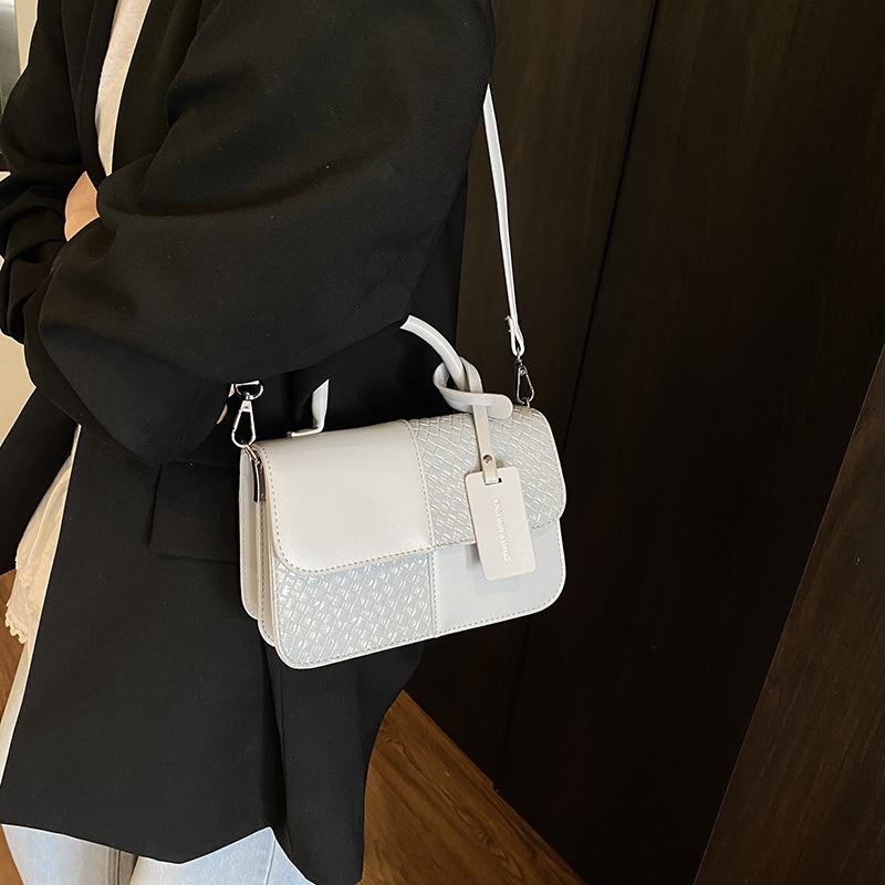 Popular niche splicing bags New women's bags Versatile messenger bags Fashion portable small square bags