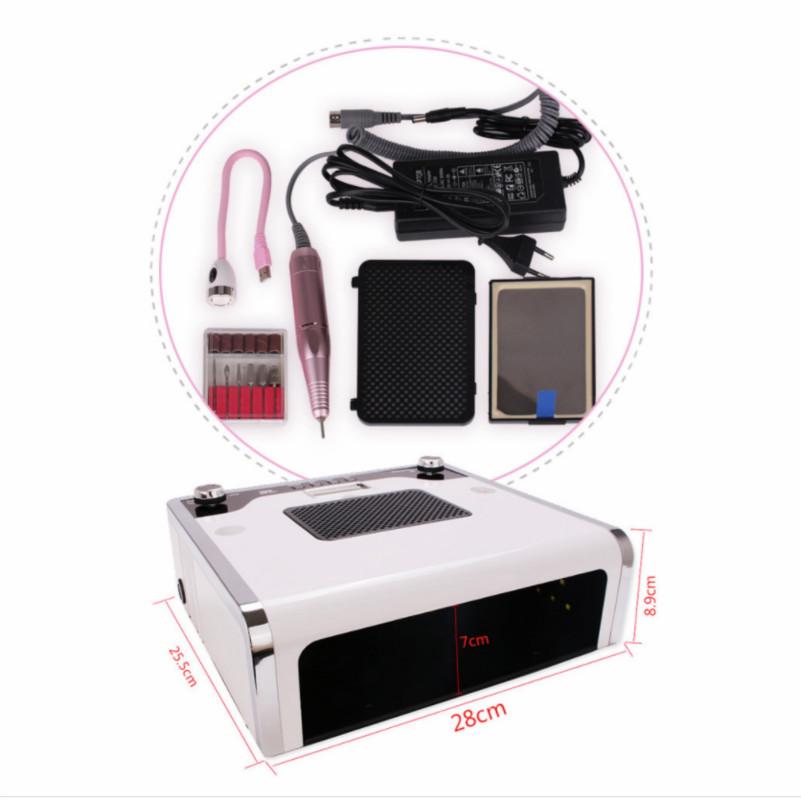 4in1 Multifunctional Vacuum Cleaner LED Fast Drying All Nails Polish Manicure Machine Powerful Suction