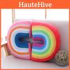 Lovely Rainbow Shaped Pillow Plush Dolls Soft Stuffed Toy Back Cushion Gift Xmas
