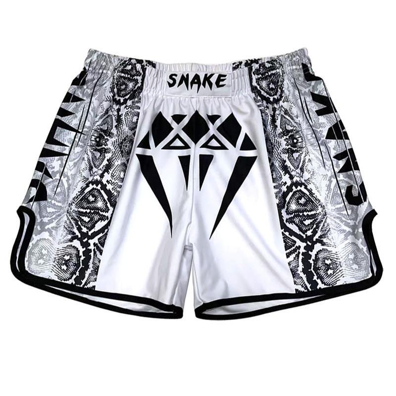Shorts d'entraînement MMA Boxe Muay Thai Hommes Femmes Léger Séchage Rapide Pantalon de Combat Sportif