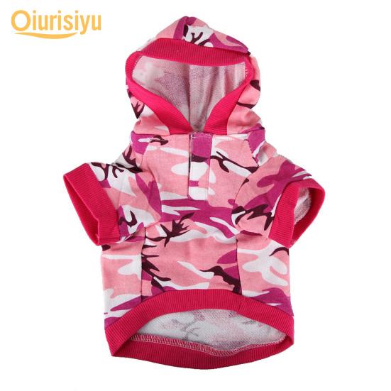 pink camo dog sweatshirt