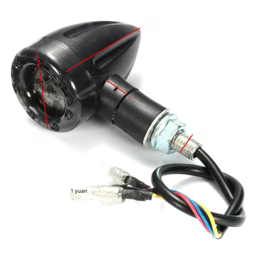 Retro Motorcycle Turn Signal for Harley Prince, ABS Material, Small Size, Fits Jialing 70 CG125
