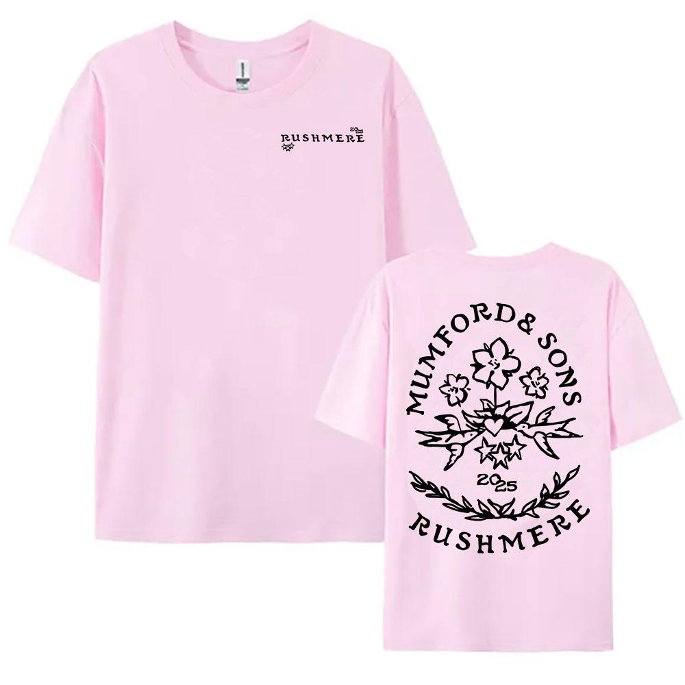 RUSHMERE Album 2025 Tricou Grafic Trupa Folk Rock Mumford & Sons Imprimeu Tricouri Bumbac Bărbați Femei Tricouri de Vară Tricouri Hip Hop