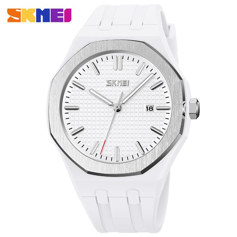 Simple Single Calendar Casual Couple Watch Integrated Silicone Belt Waterproof Men's and Women's Quartz Watch
