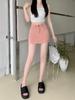 Syvent Tight Mini Korean Plus Denim 12F031 Skirt, Fashion, A-Line Skirt, Size, Pink, Sexy, Stylish, Cute, A-Line Skirt,