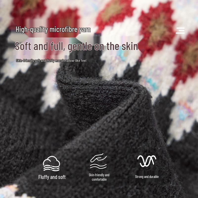 Kids' Retro Fair Isle Color-Block Sweater