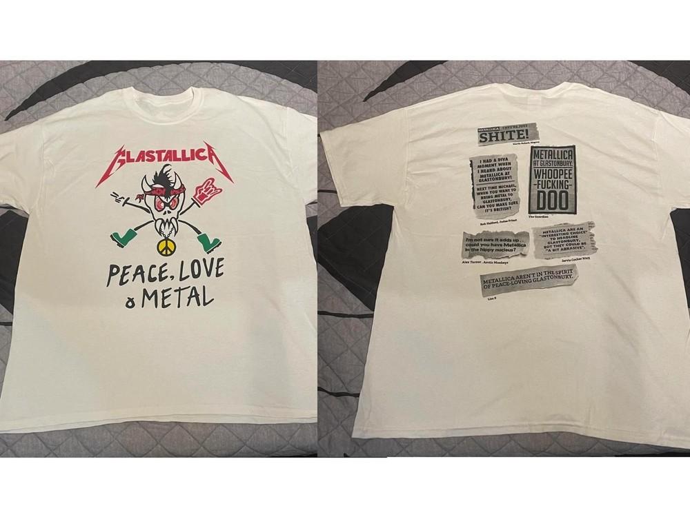 Vintage Metallicaaa Glastonbury Festival 2014 exclusive T-shirt S-5XL Reprint Unisex T-Shirt XXXXL