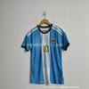 Argentinien Nationalmannschaft 10. Retro Fußballtrikot Kurzarm Atmungsaktiv Schnelltrocknend Trainingsspiel Trikot