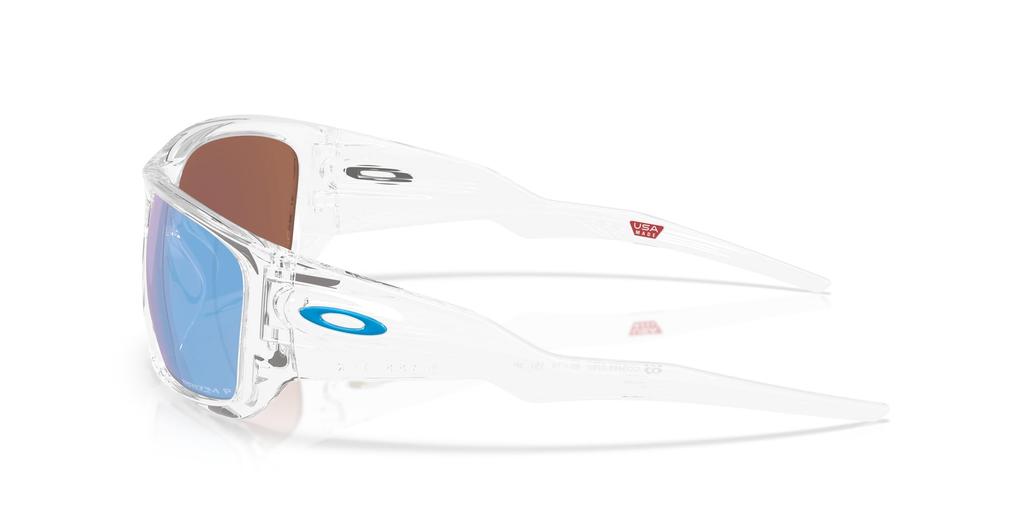 Oakley Sunglasses Frame Color Polished Lens Prizm Deep Water Polar 60mm Men's 0OO9486, (Front) Clear, Color