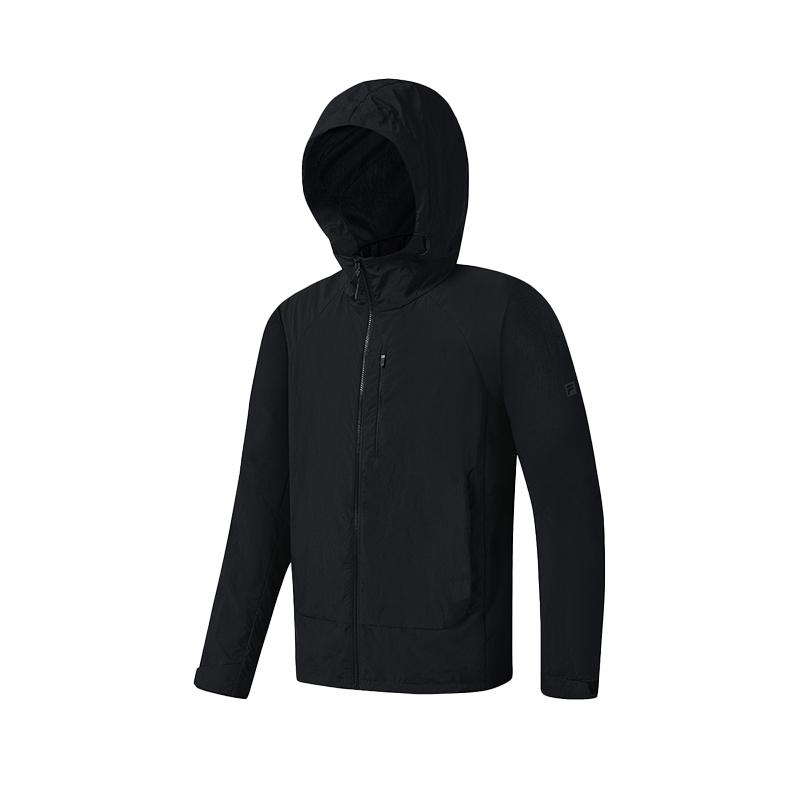 New FILA Explorer Jackets Men's Pitch Black A11M537715FBK