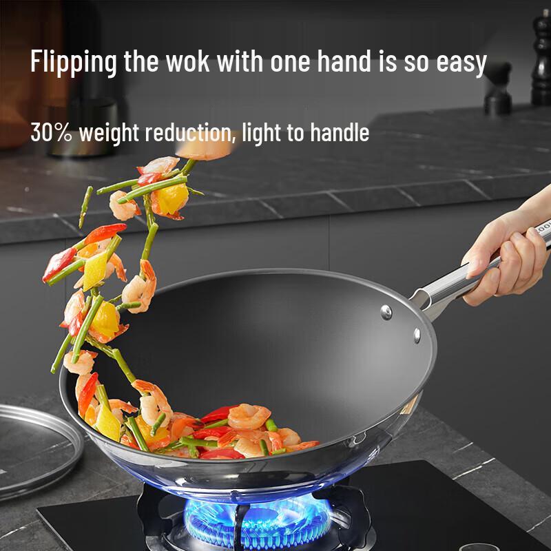 COOKER KING Titanium Non-stick Wok Set