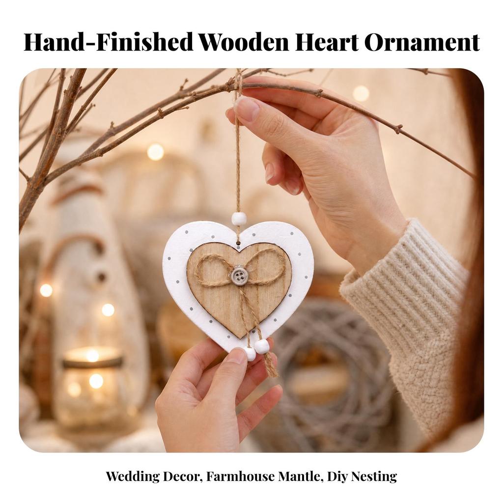 Wooden Wall-Heart Decor Warm for Event Displays