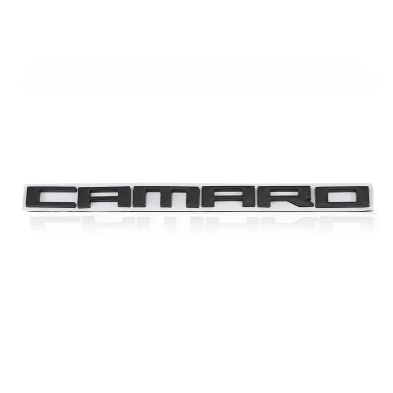 Camaro Logotyp Bil Bakre Emblem Klistermärke för Cavalier Onix Cruze Aveo Silverado Bil Bagagelucka Dekal Dekoration Märke