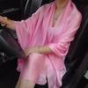 Korean Thin Long Satin Evening Dress Scarf Woman'S Beach Towel Sunscreen Scarf Headscarf Summer Air Conditioning Shawl T64