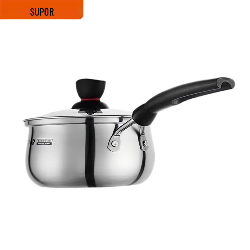 Supor Little Red Circle Stainless Steel Milk Pot