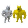 3D Printed Muscle Dog Ornament Plastic Muscular Dog Statue Figurine Home Office Desktop Decoration Fitness Enthusiasts Gift