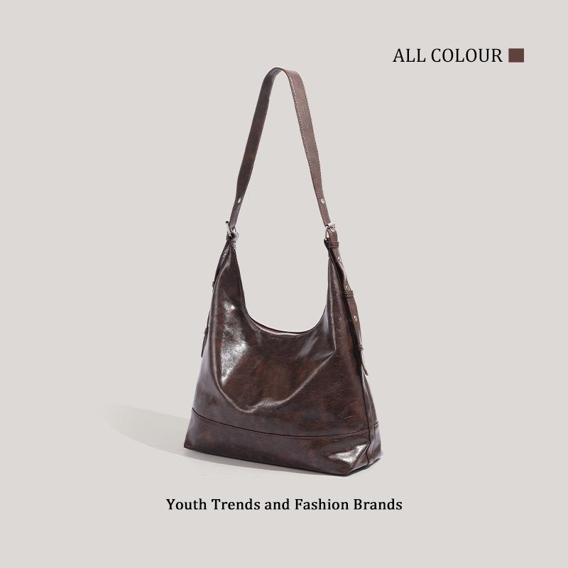 Maillard retro shoulder bag autumn and winter new large-capacity underarm bag fashion messenger bag women