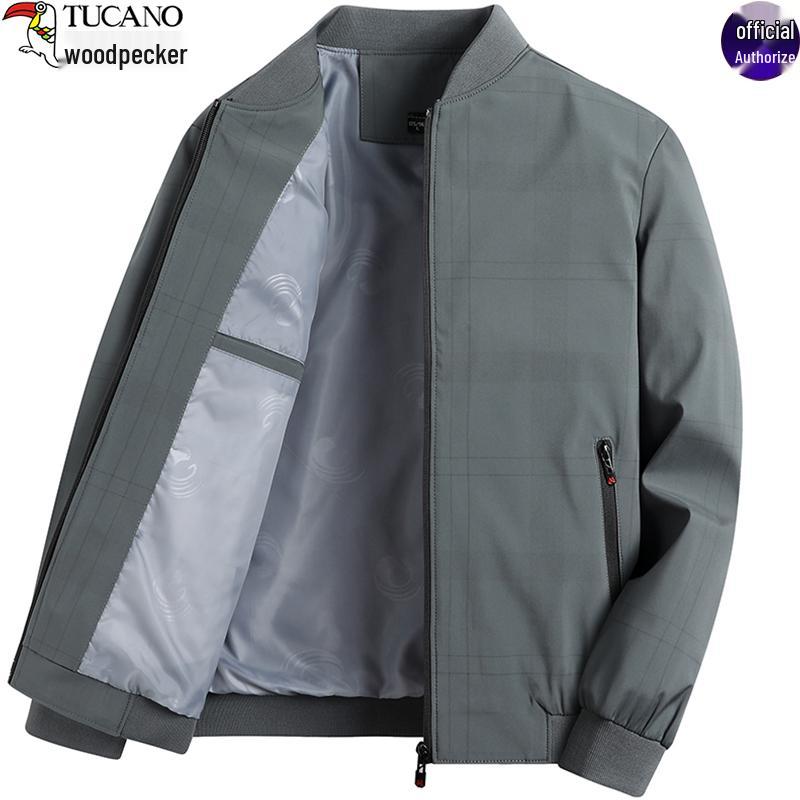 

Woodpecker Men s Business Casual Stand-Up Collar Jacket for Middle-Aged & Elderly - Spring/Autumn 2025. 190 for 150-170 lbs