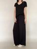 Spring/Summer Women's Plus Size High Waist Lace-Up Straight Leg Pants - Loose, Slimming, Versatile, Casual.